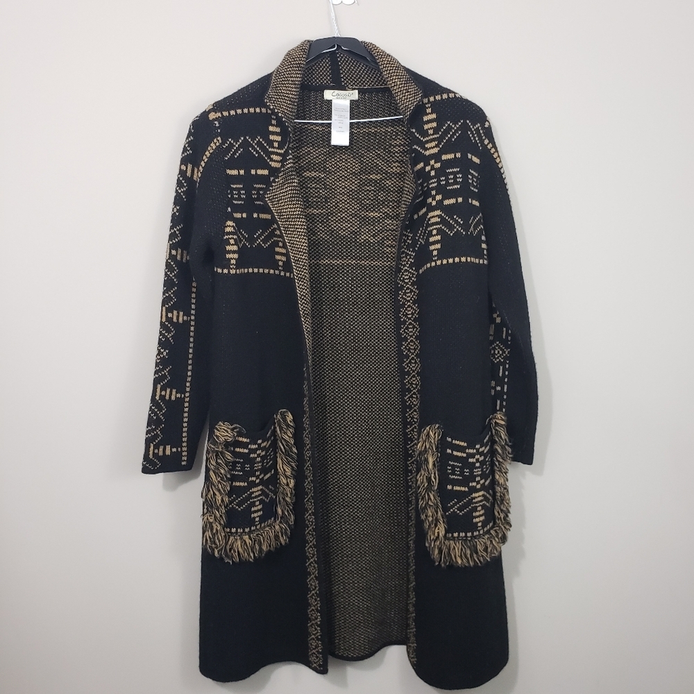 Cocogio Woolblend  Long Cardigan Size Medium